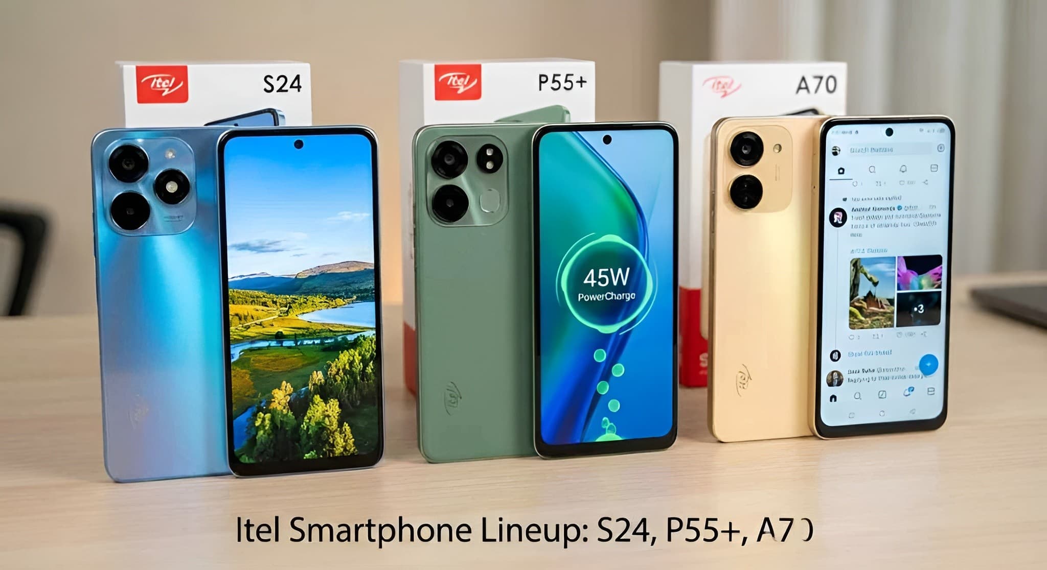 Modern Itel Smartphone Lineup