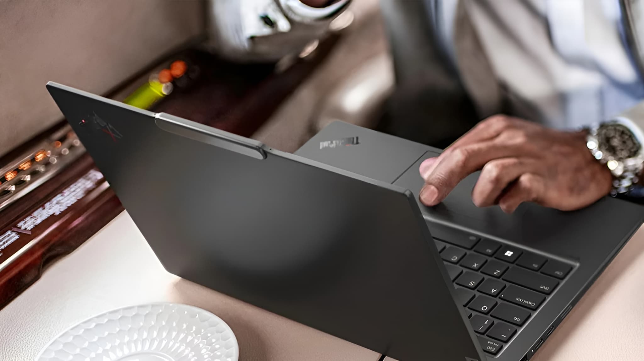 Lenovo ThinkPad X1 Carbon on a desk