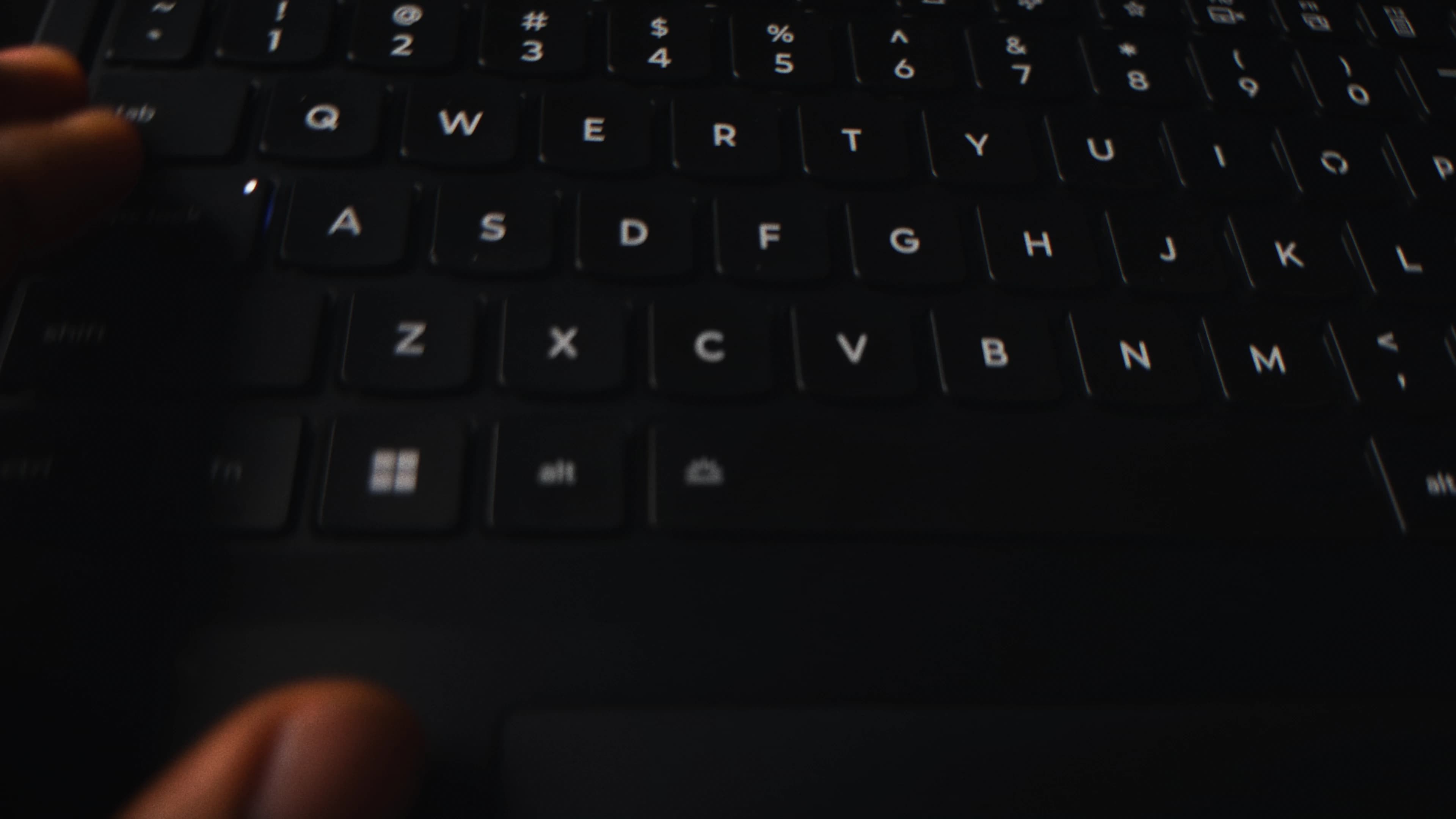 Close up of the Lenovo Legion 5 keyboard, hinge and ports after six months