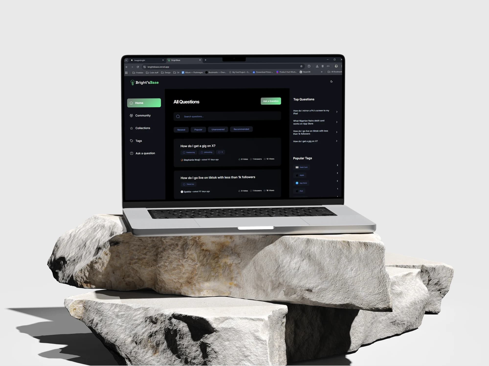 BrightsBase website preview